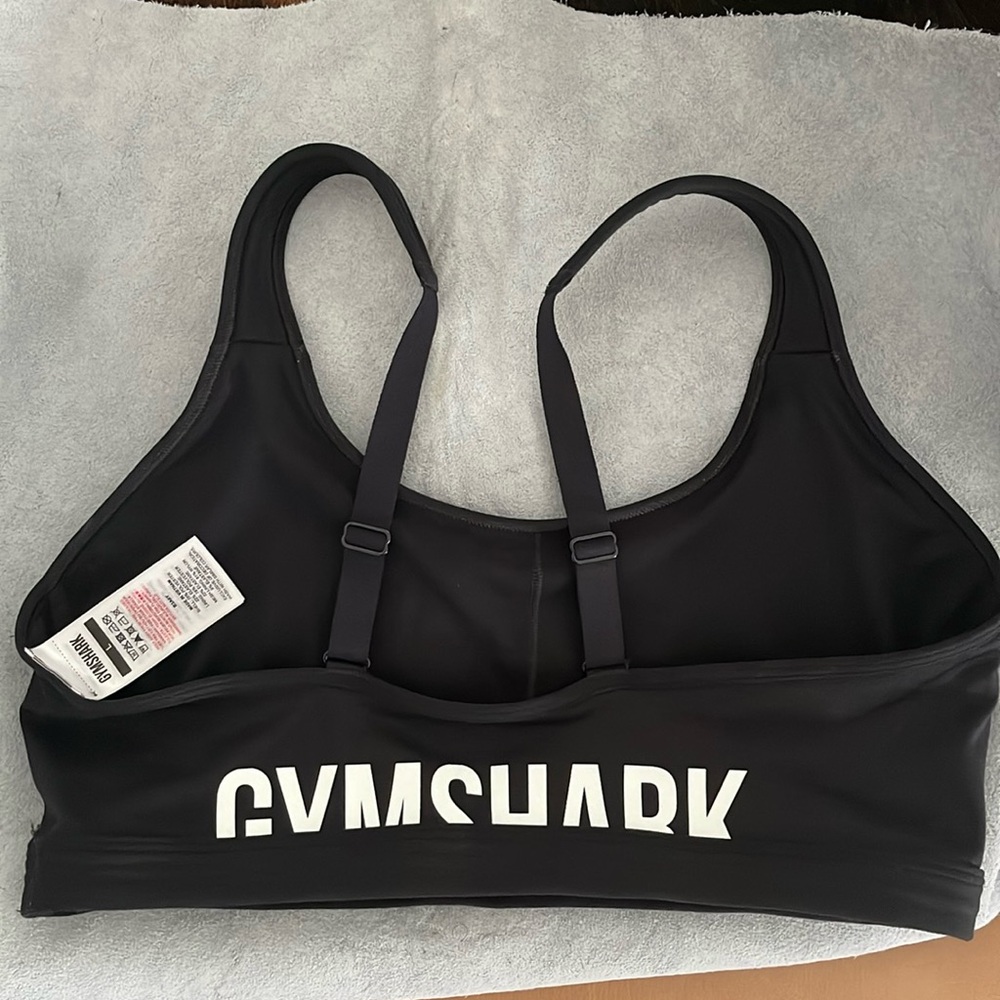 Gymshark Black Racerback Sports Bra